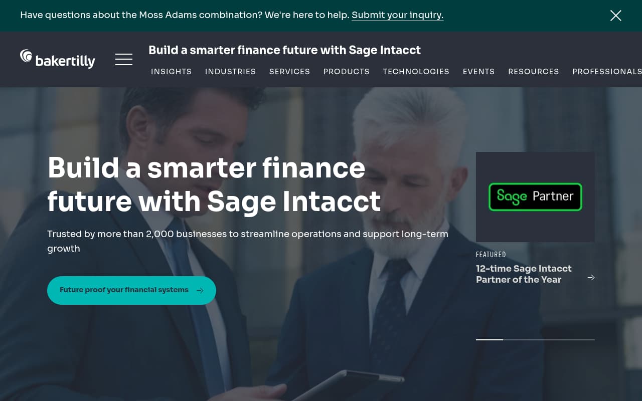 AcctTwo website screenshot