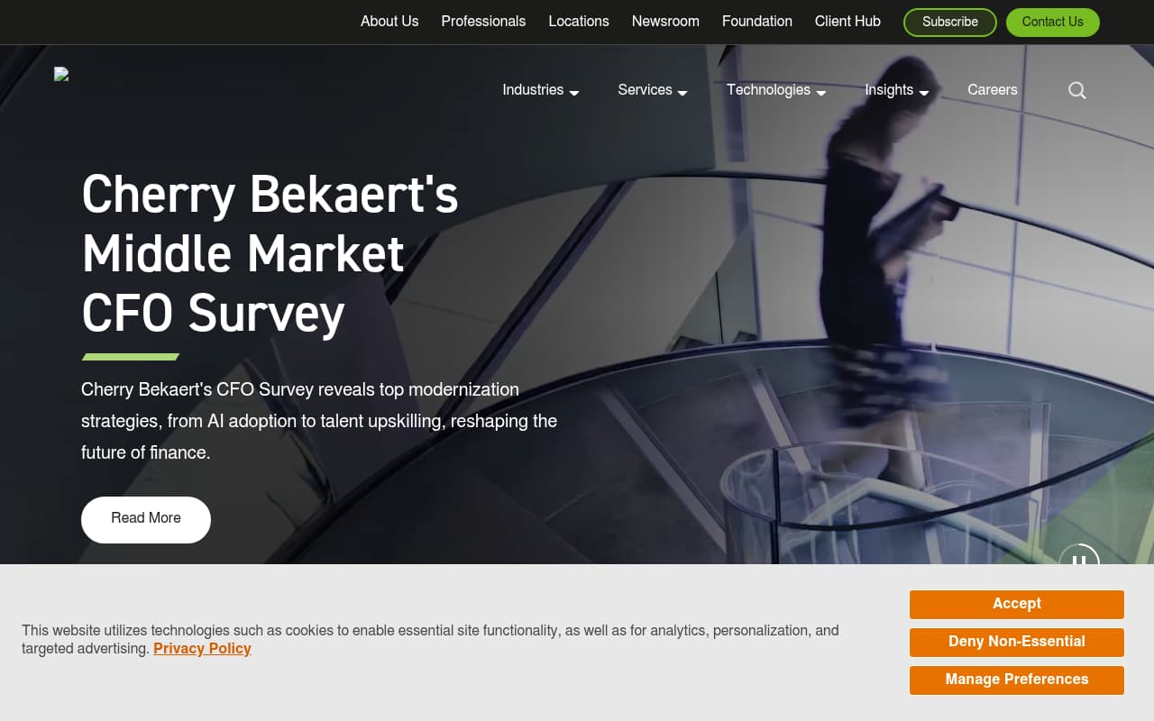 Cherry Bekaert website screenshot