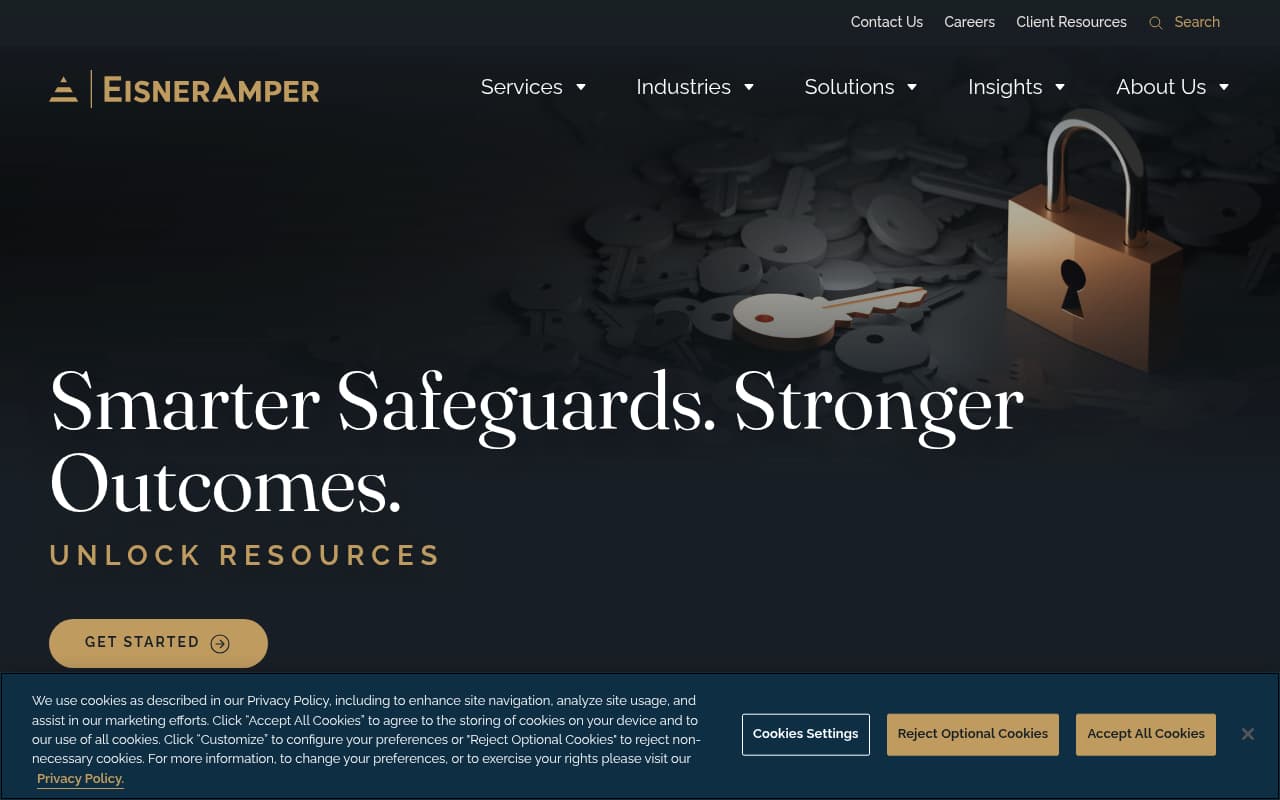 EisnerAmper website screenshot