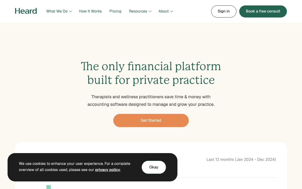 Heard website screenshot