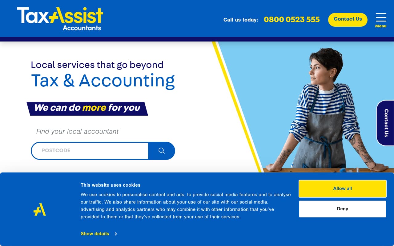 Tax Assist Accountants website screenshot