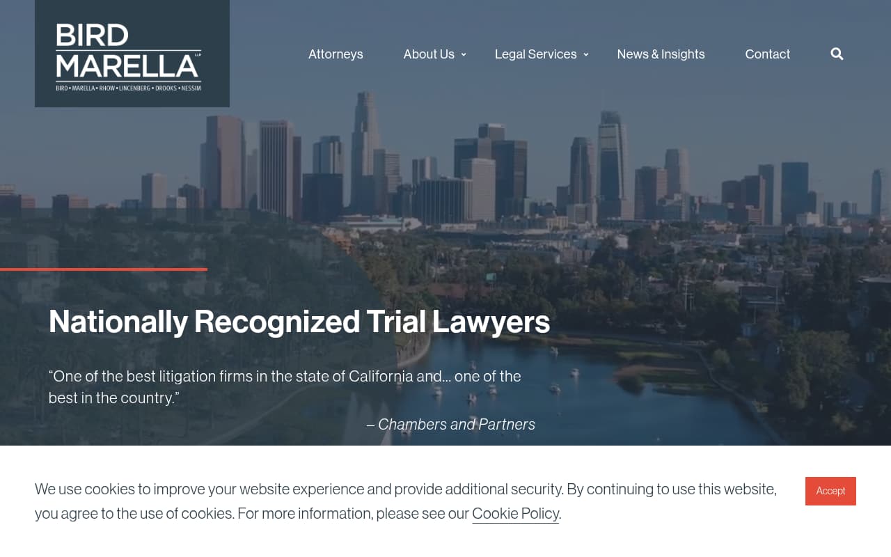 Bird Marella website screenshot