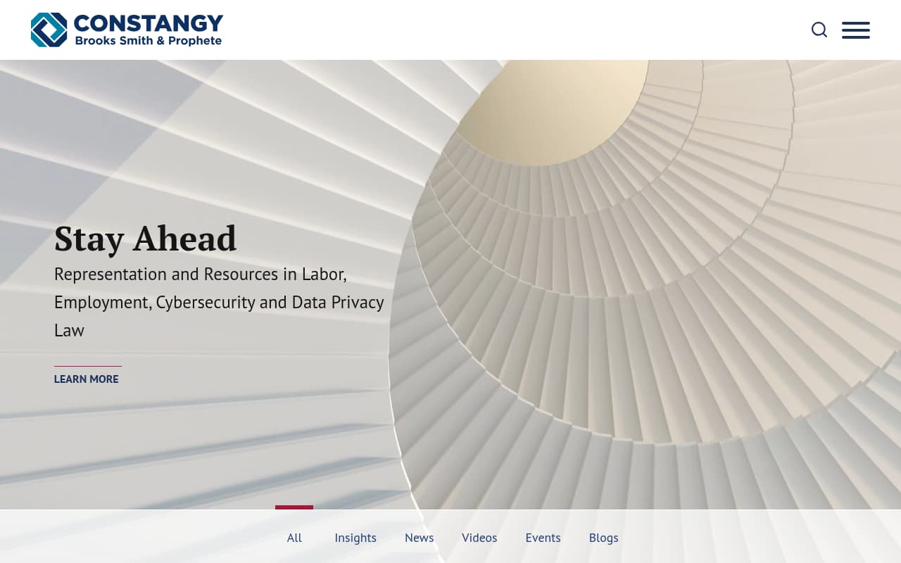 Constangy Brooks Smith website screenshot