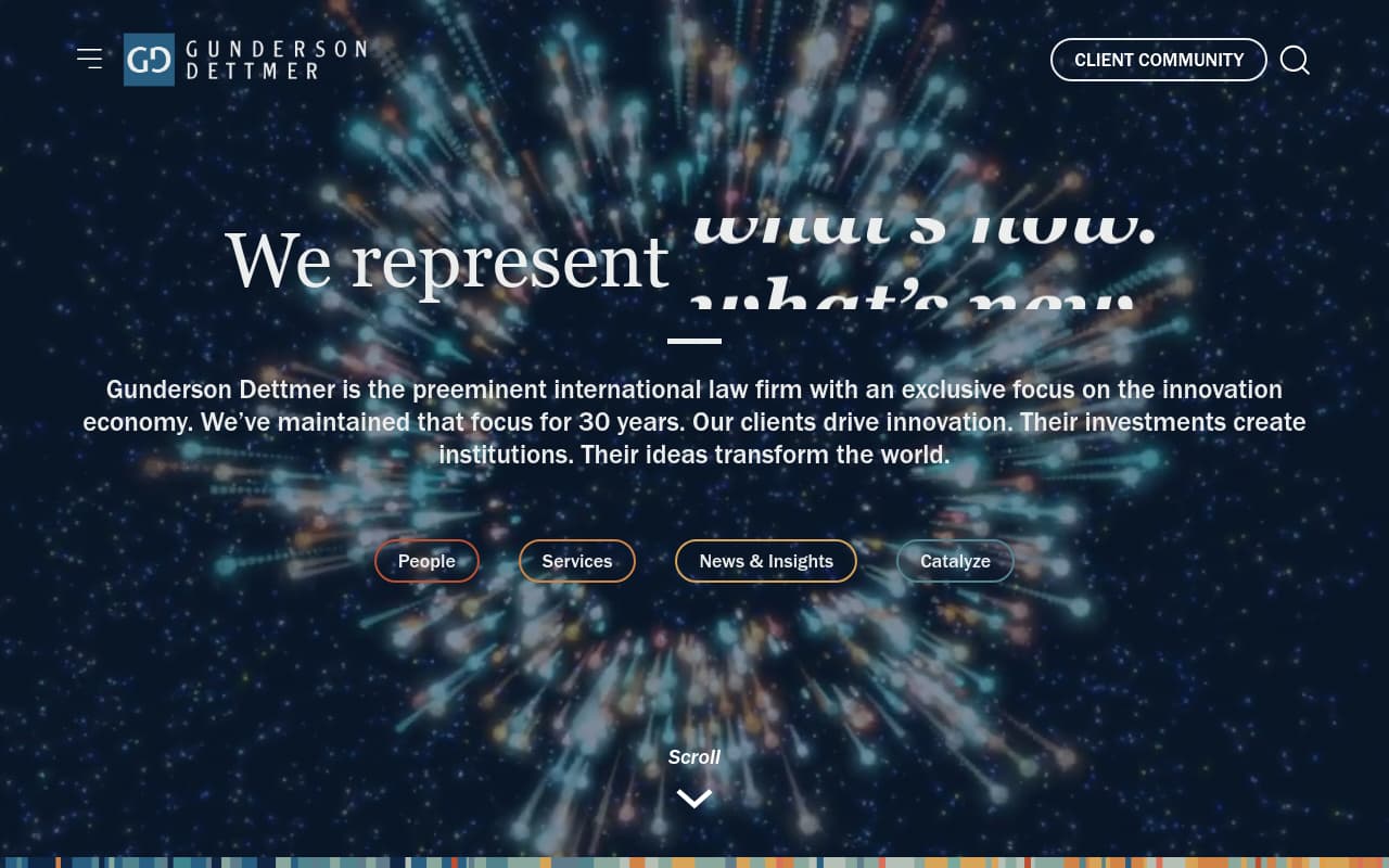 Gunderson Dettmer website screenshot