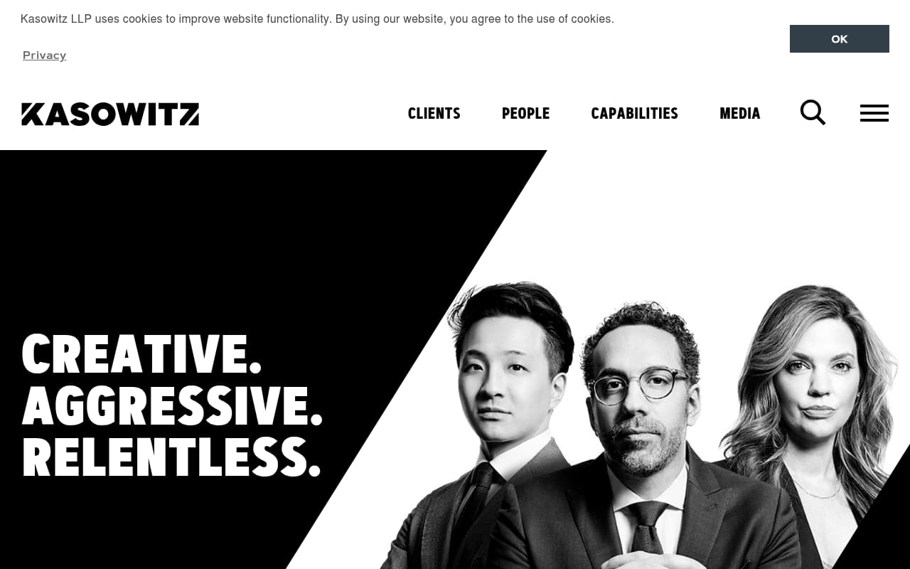 Kasowitz Benson Torres website screenshot