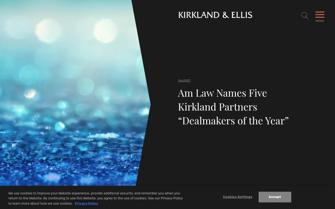 Kirkland & Ellis website screenshot