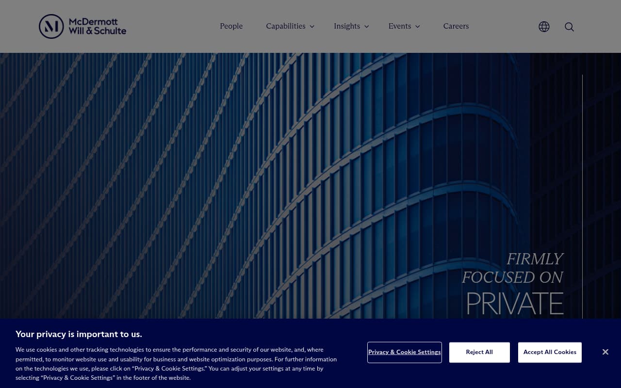 Schulte Roth & Zabel website screenshot