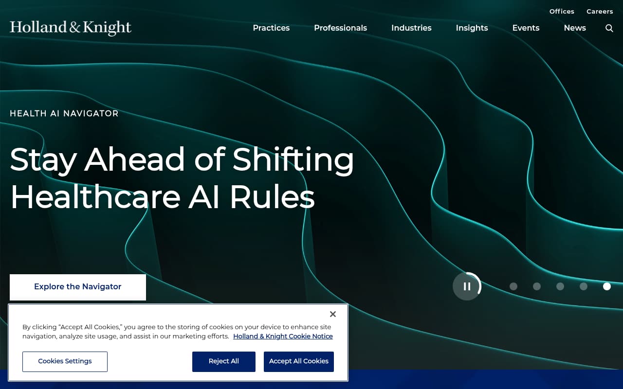 Thompson & Knight website screenshot