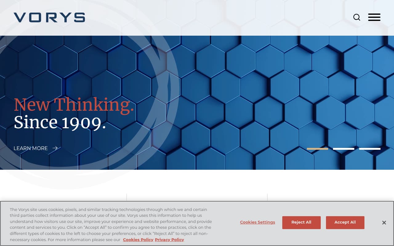 Vorys Sater Seymour website screenshot