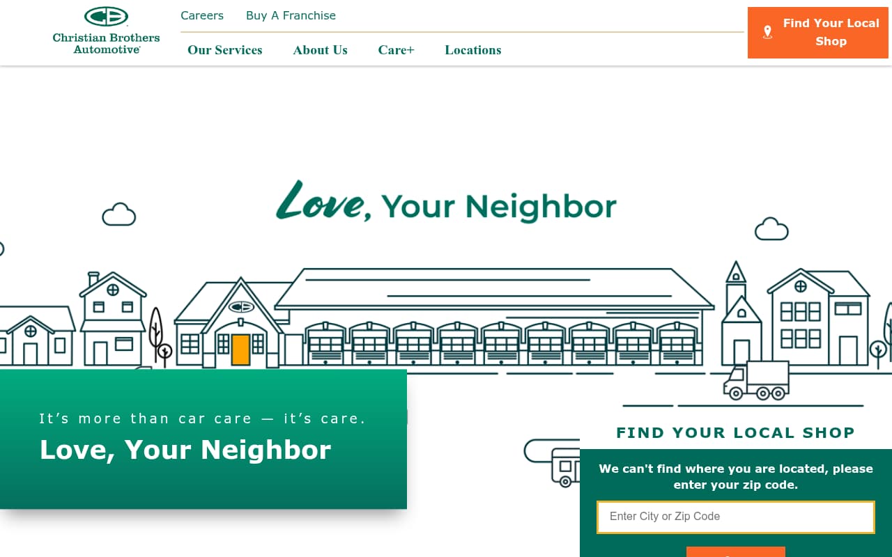 Christian Brothers Automotive website screenshot