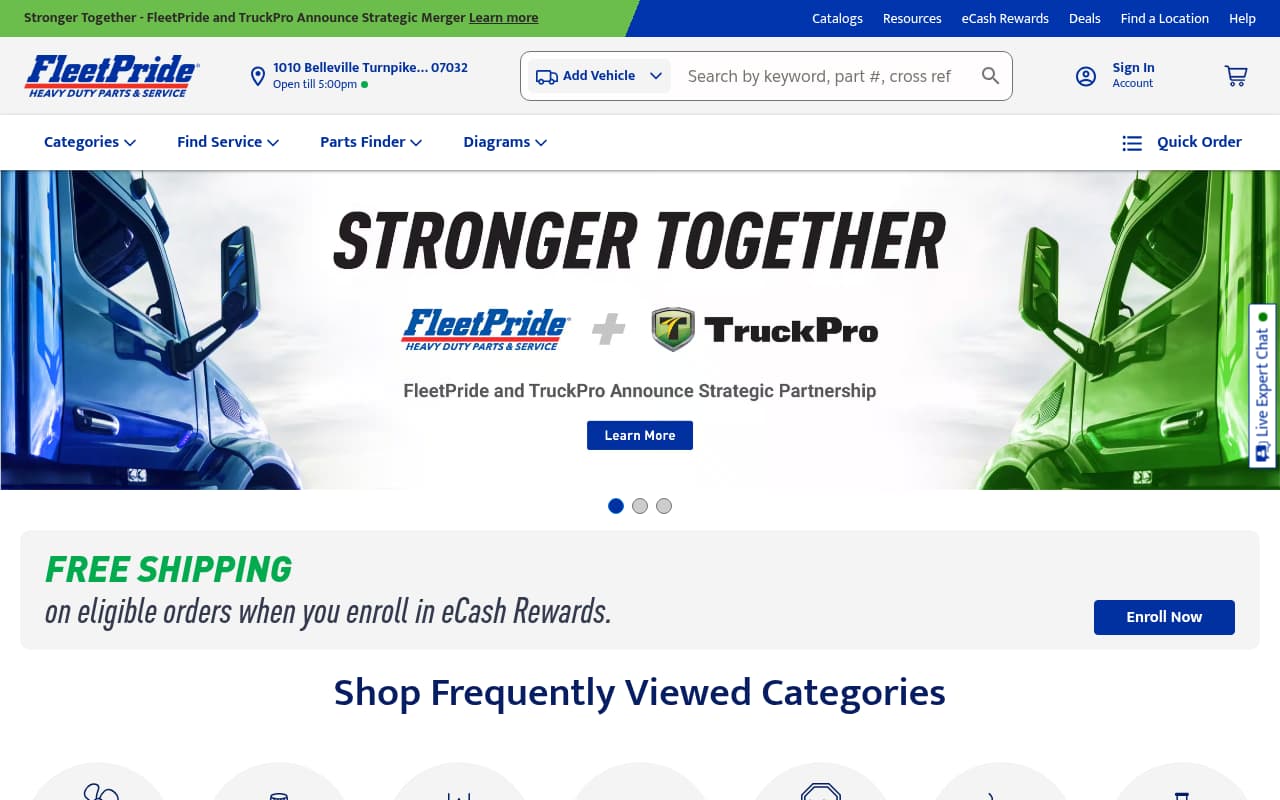 Fleet Pride website screenshot