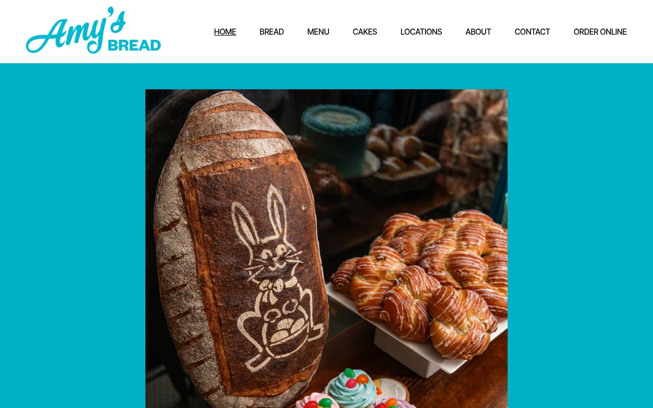 Amy's Bread website screenshot