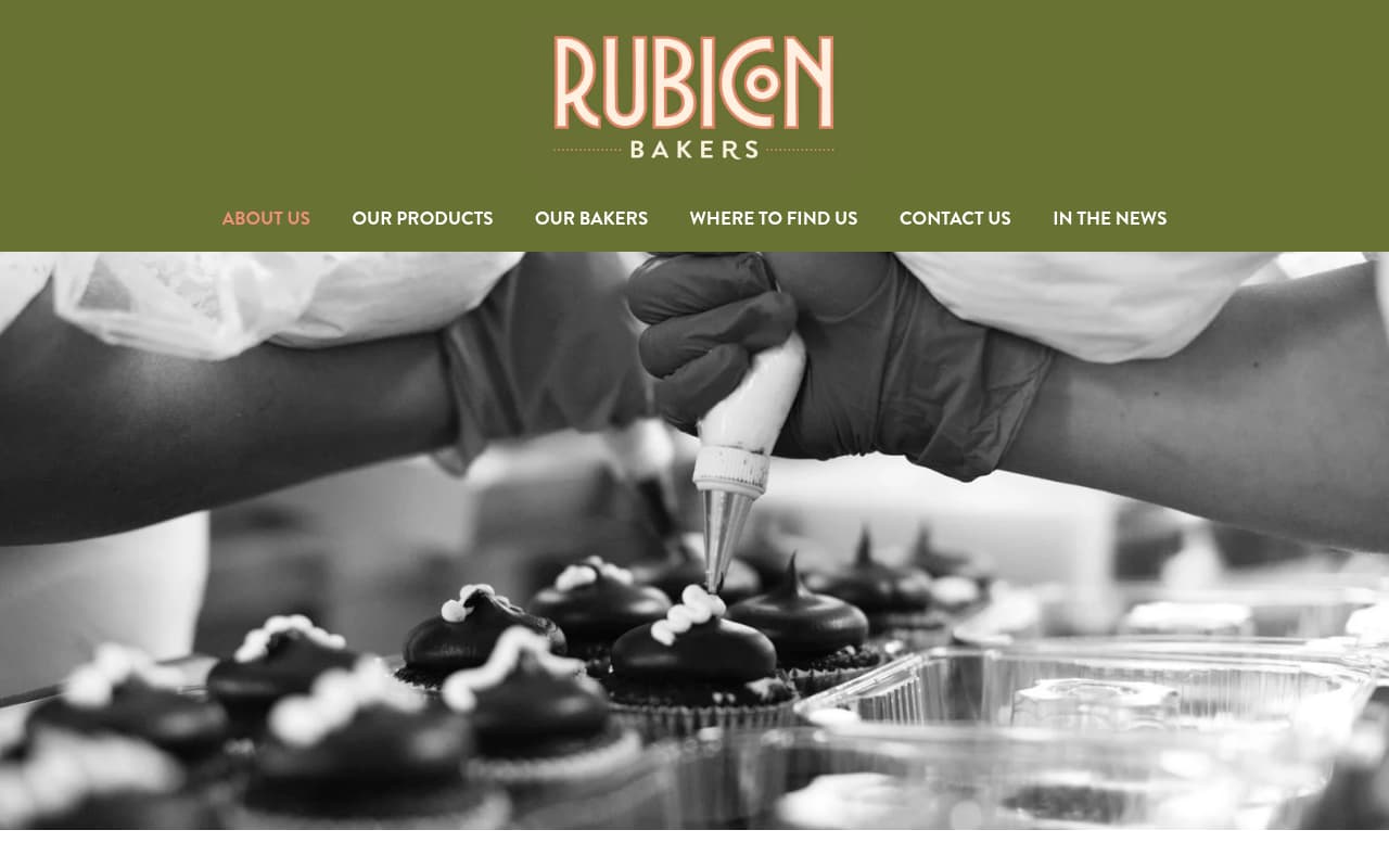 Rubicon Bakers website screenshot