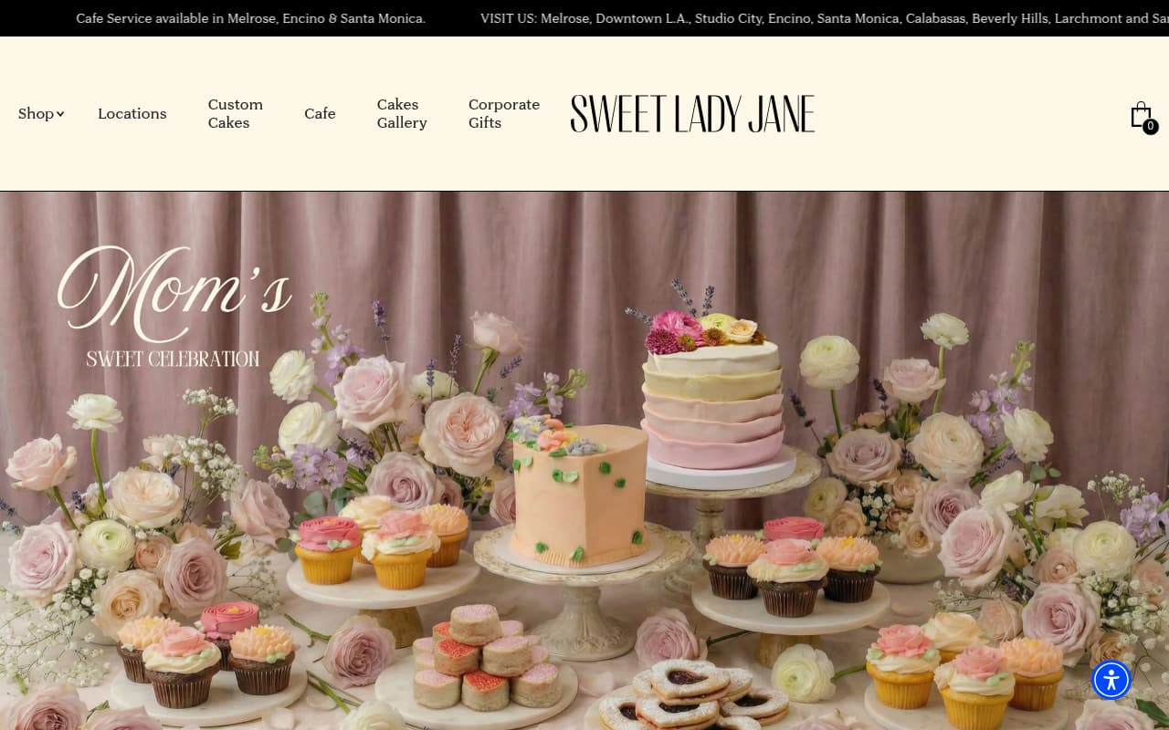 Sweet Lady Jane website screenshot