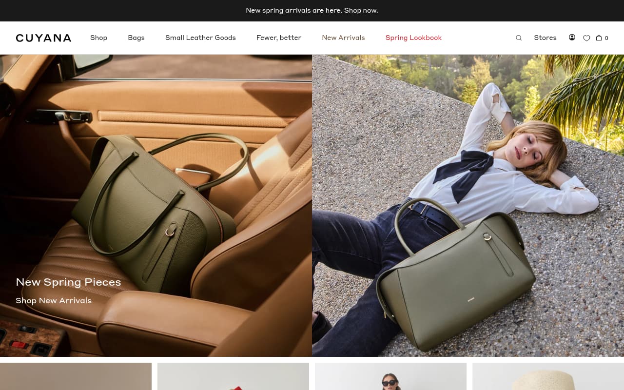 Cuyana website screenshot