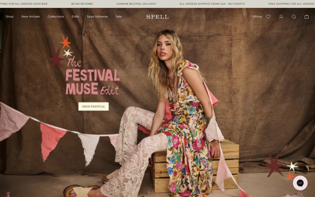 Spell website screenshot