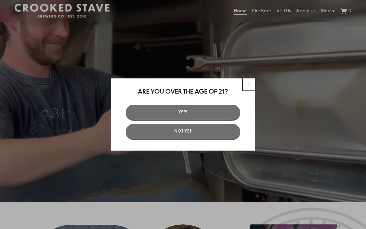 Crooked Stave Artisan website screenshot