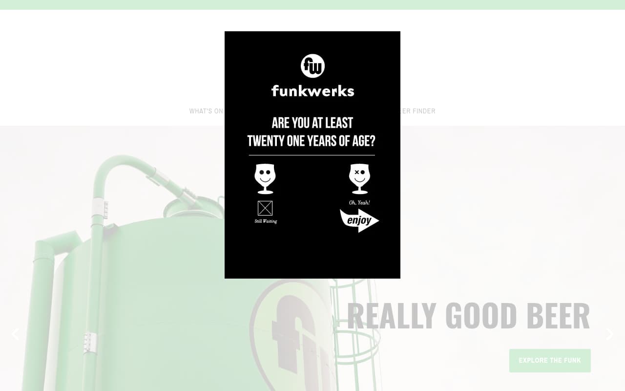 Funkwerks website screenshot