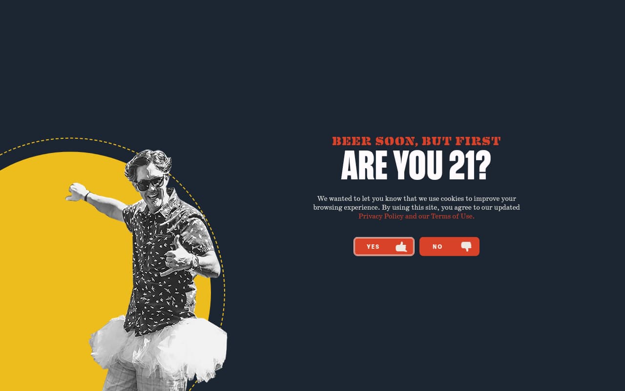 New Belgium Brewing website screenshot