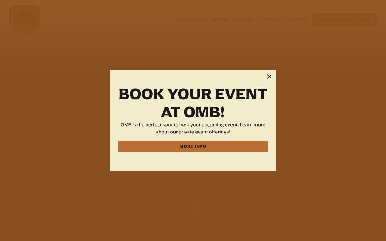 Olde Mecklenburg Brewery website screenshot