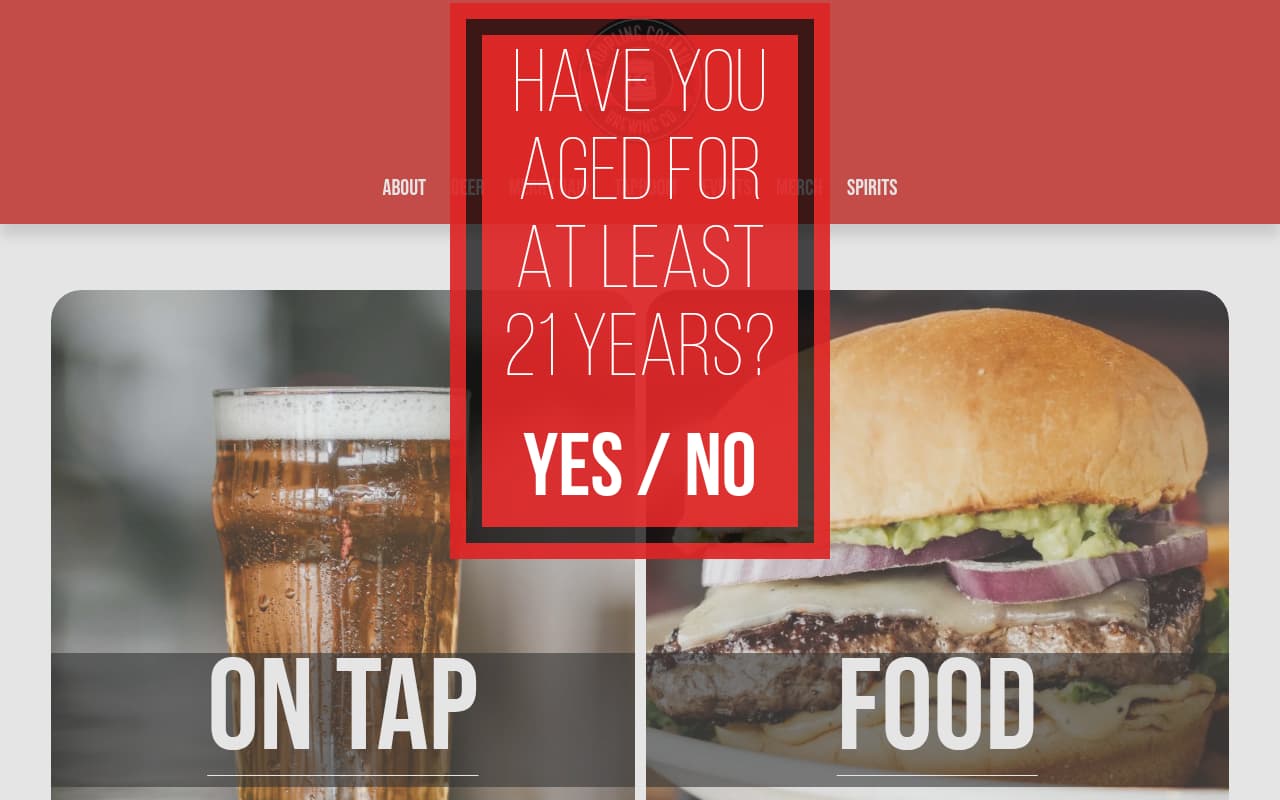 Toppling Goliath Brewing website screenshot