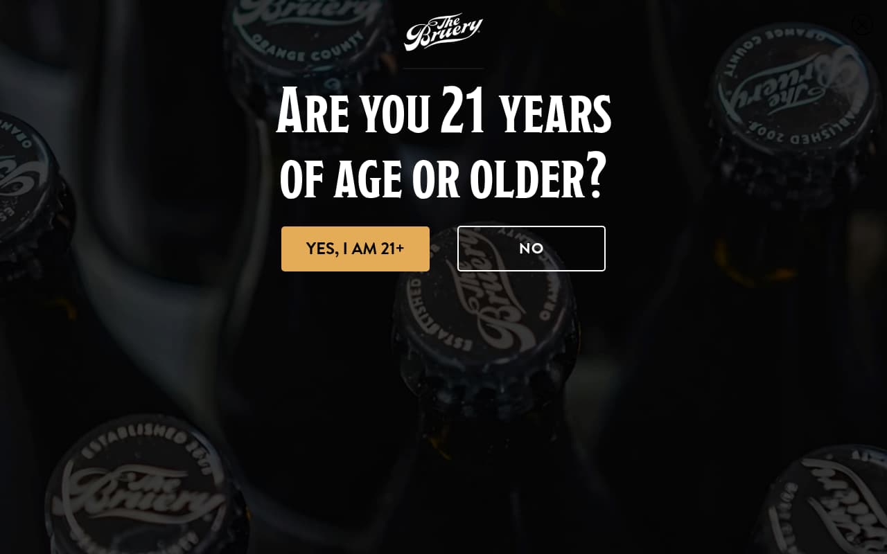 The Bruery website screenshot