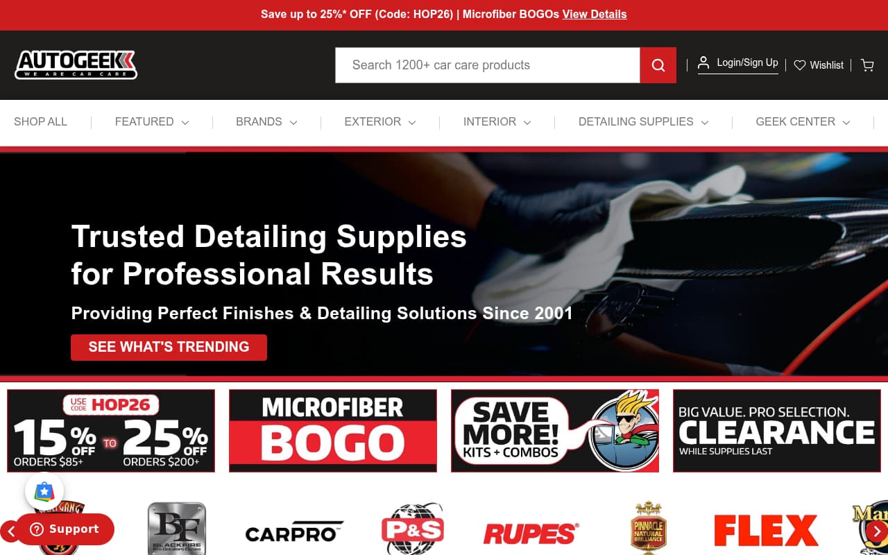 Autogeek website screenshot