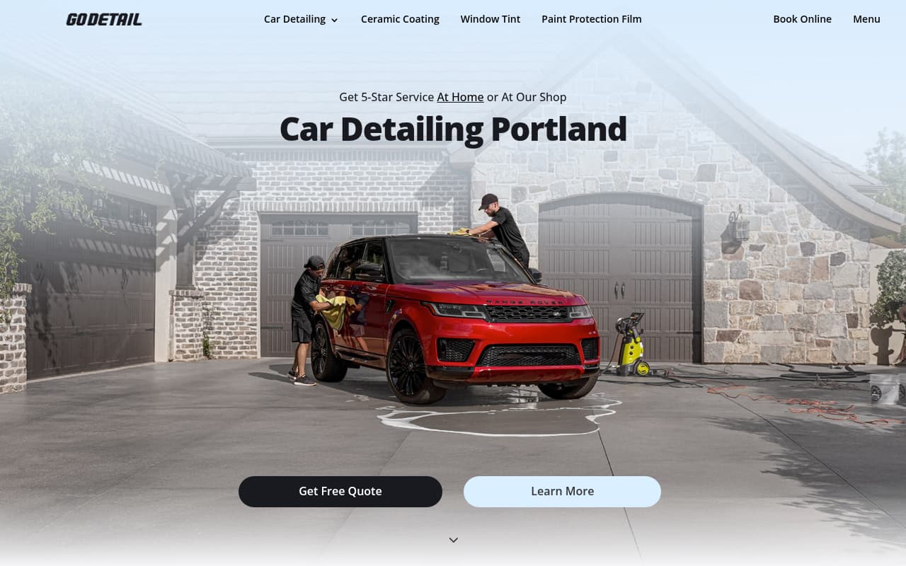 GoDetail website screenshot