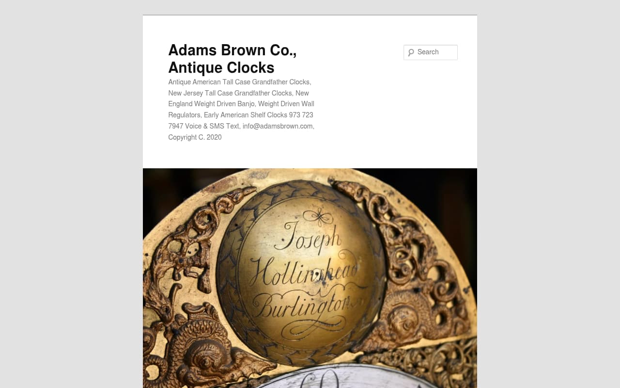 Adams Brown website screenshot