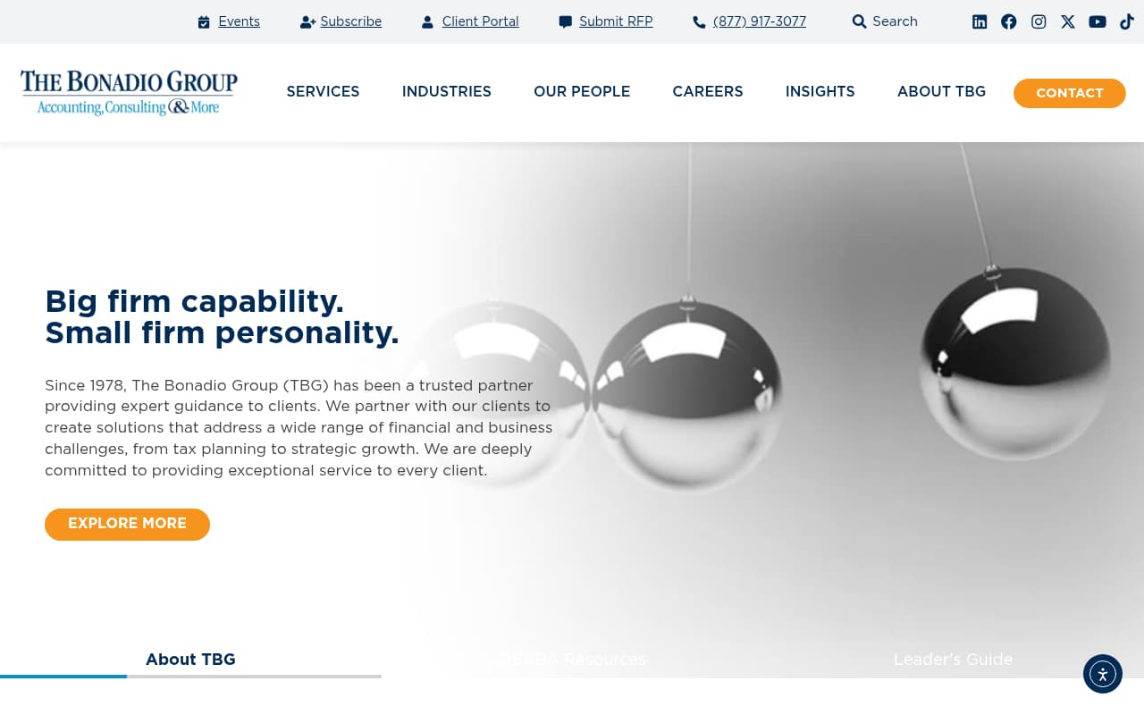 Bonadio Group website screenshot
