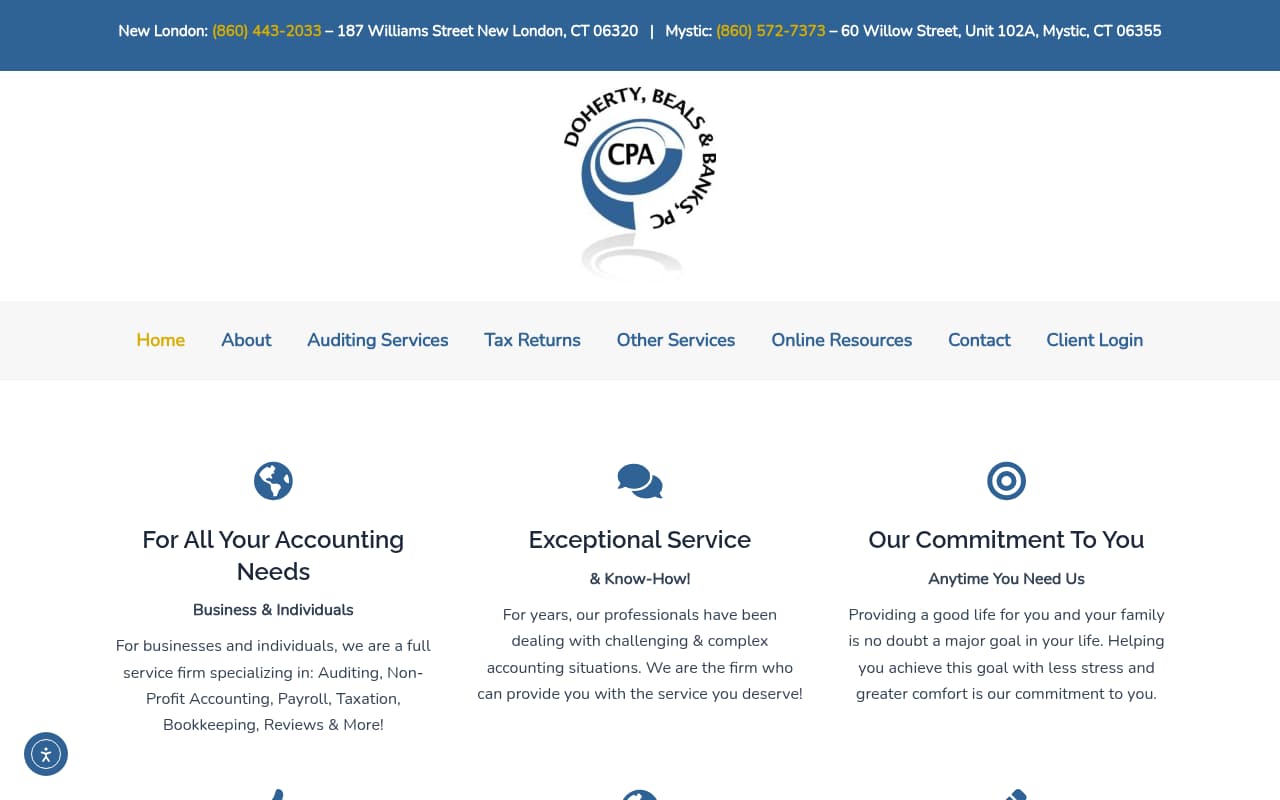Dermody Burke & Brown website screenshot