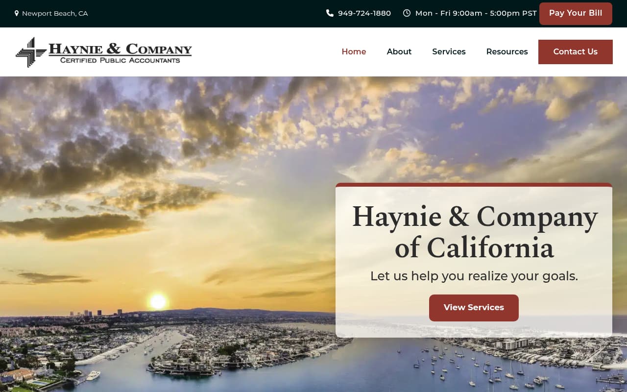 Haynie & Company website screenshot
