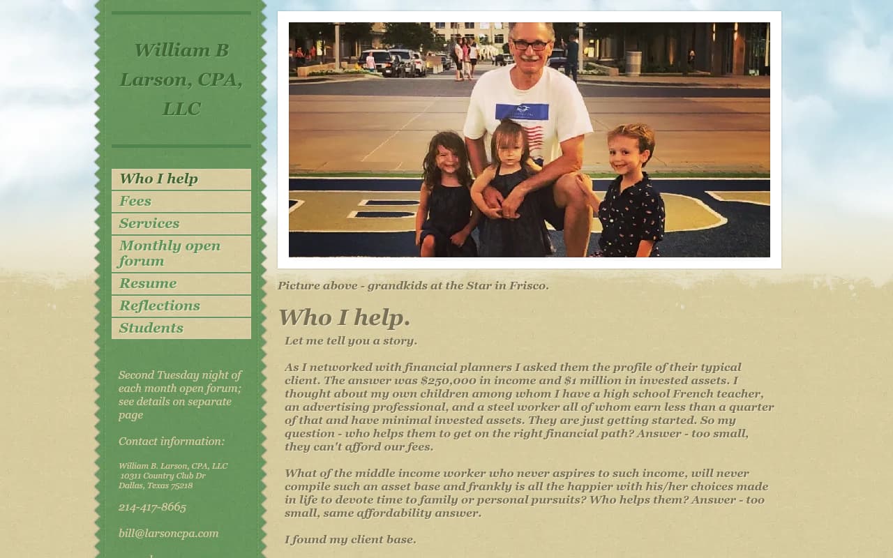 Larson & Co. website screenshot