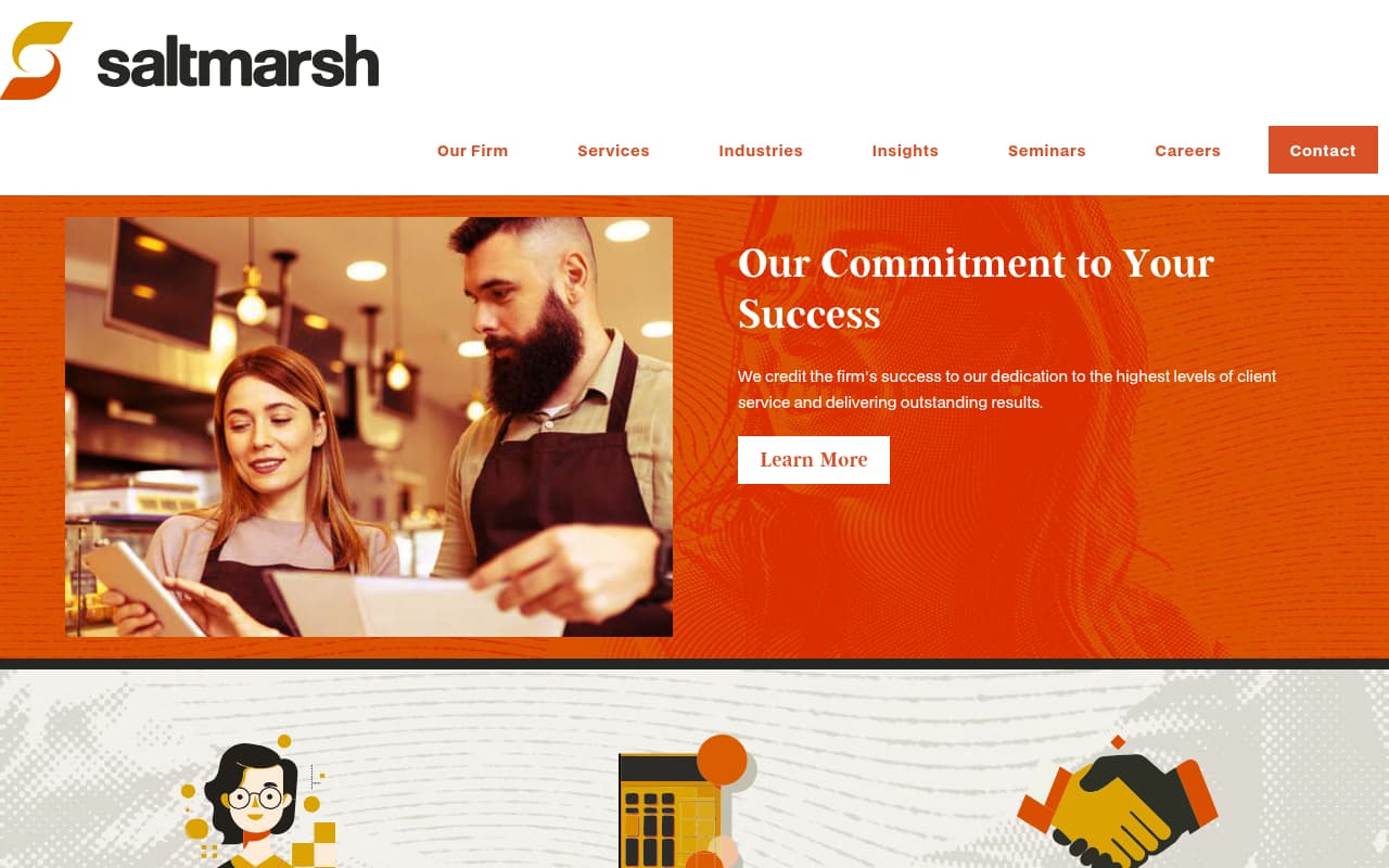 Saltmarsh website screenshot