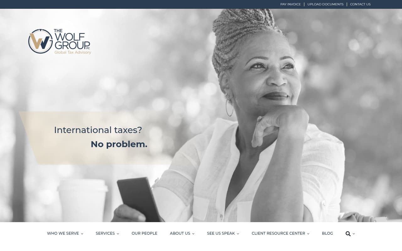 The Wolf Group website screenshot