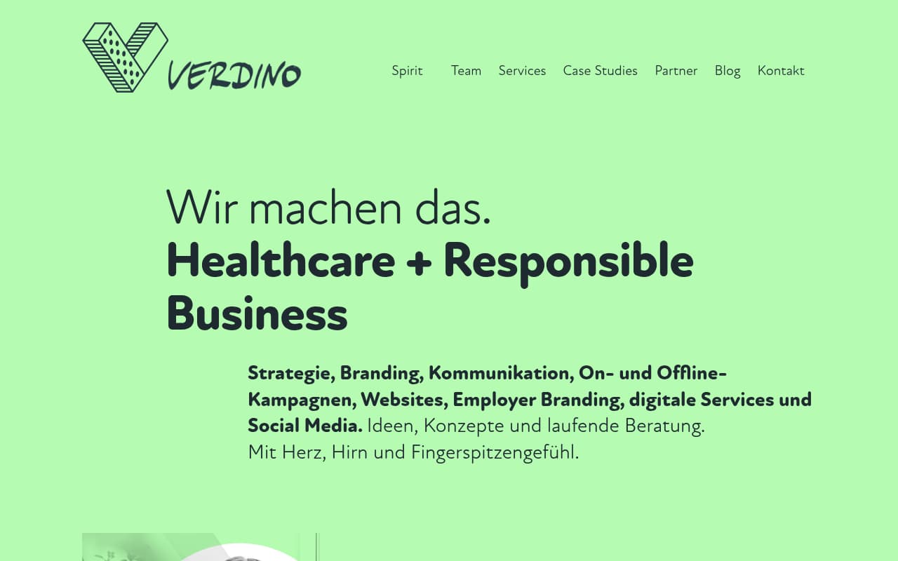 Verdino & Nola website screenshot