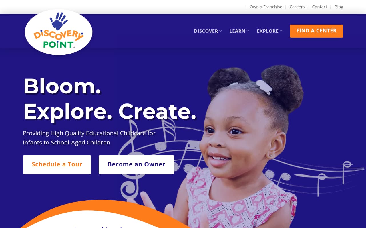 Discovery Point website screenshot