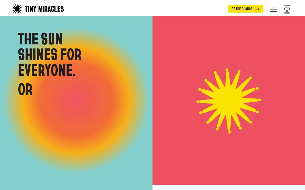 Tiny Miracles Childcare website screenshot