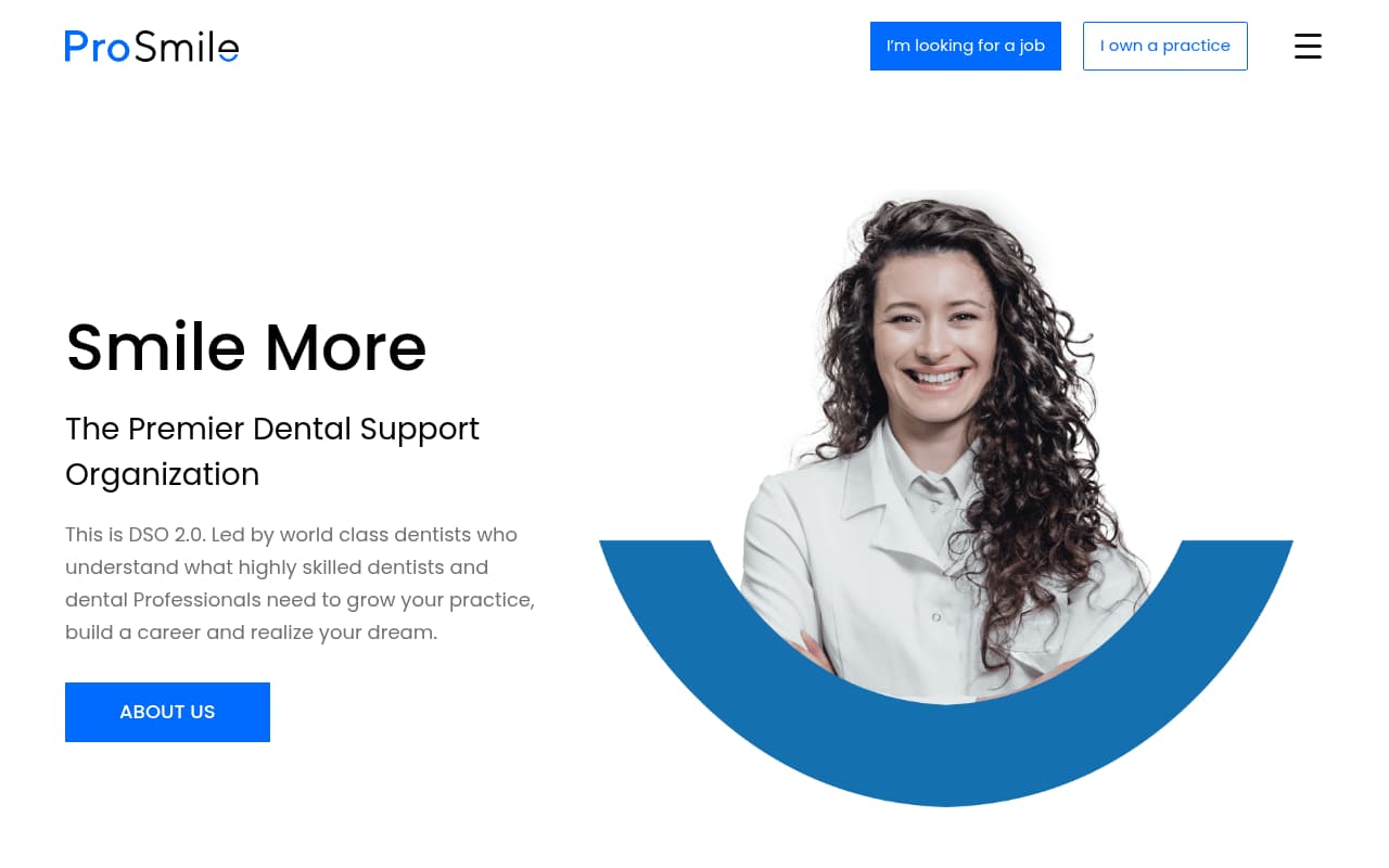 ProSmile website screenshot