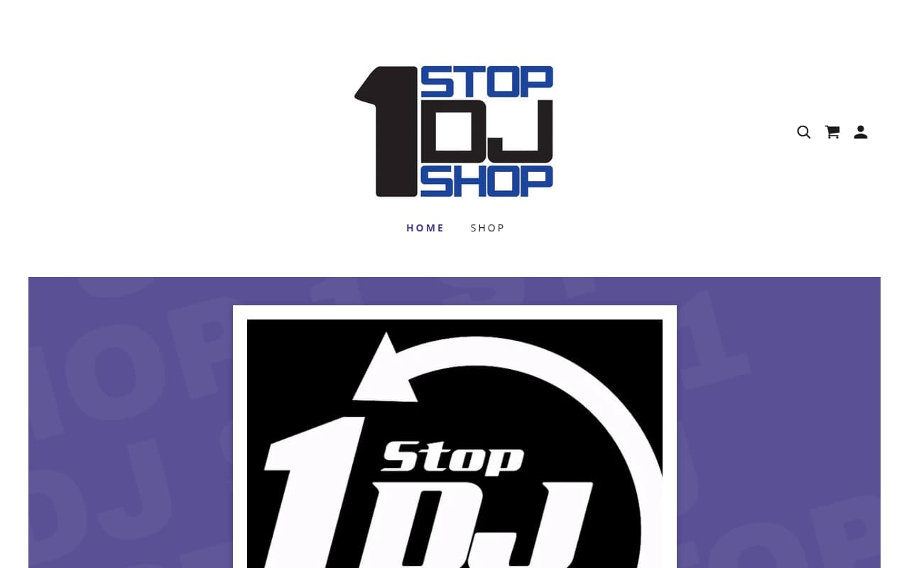 1 Stop DJ Shop website screenshot