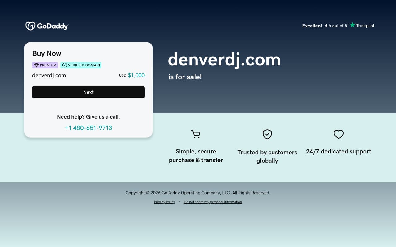 Denver DJ website screenshot