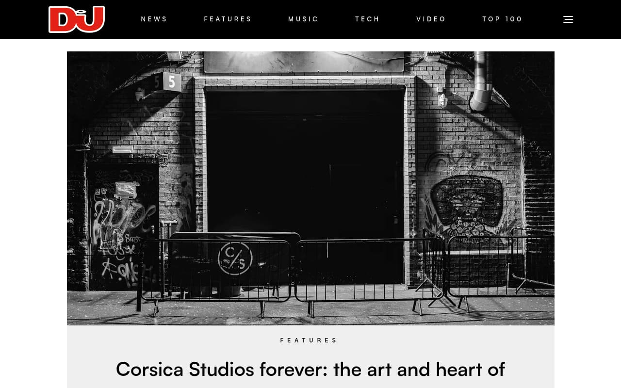 DJ Mag website screenshot