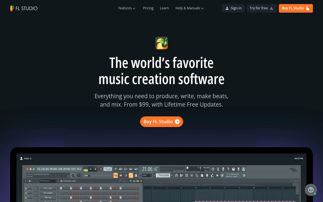 Deckadance website screenshot