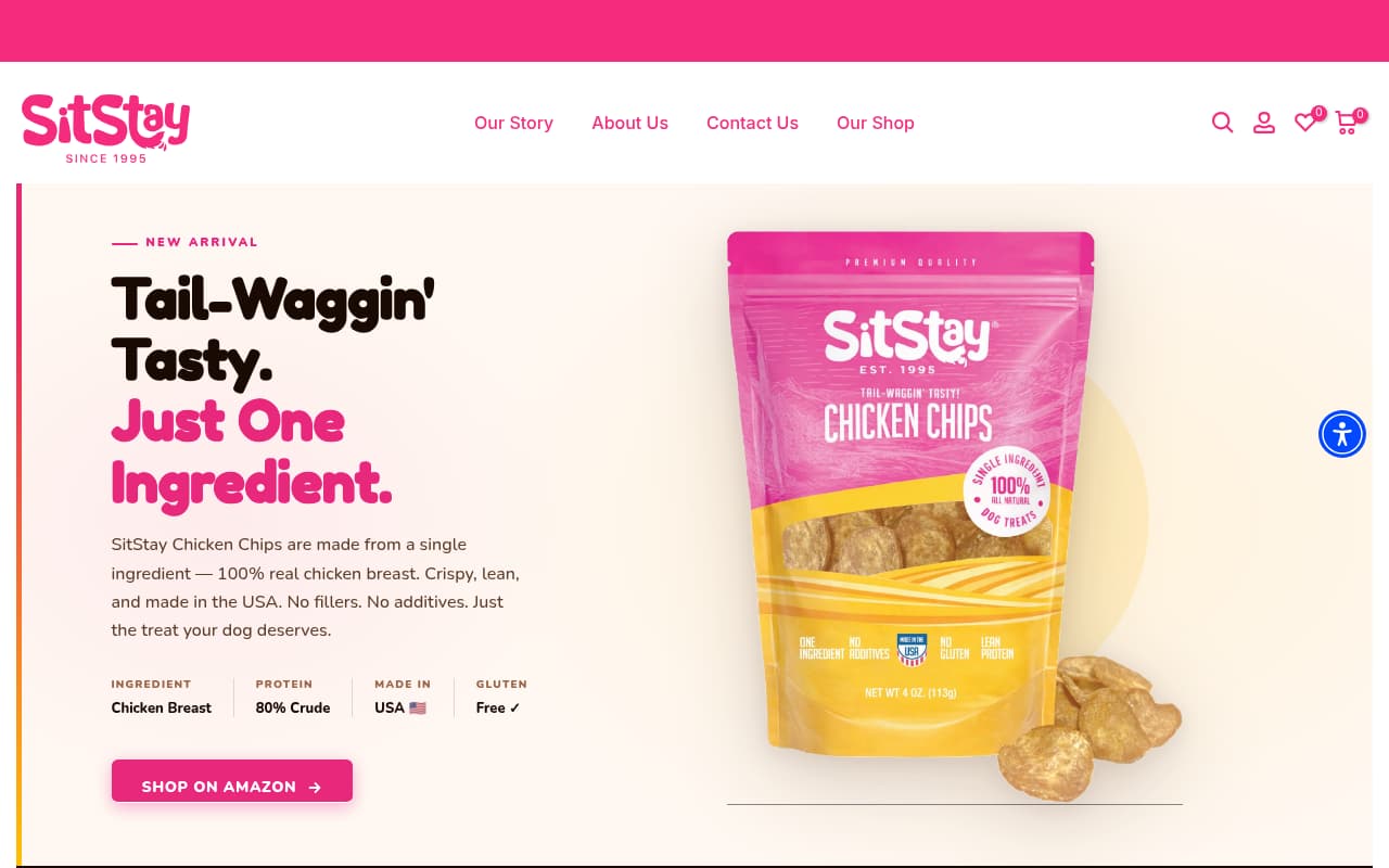 Sit Stay website screenshot