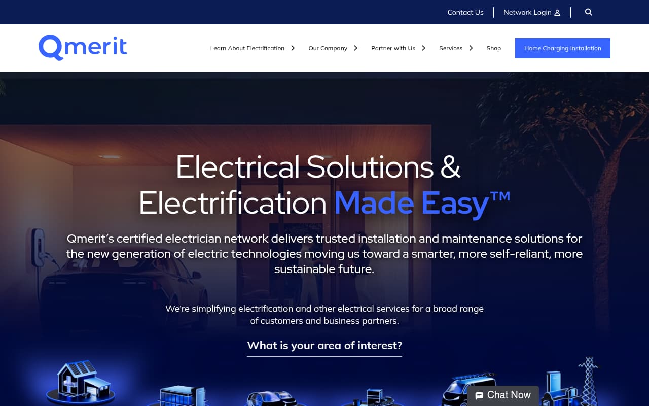 Qmerit website screenshot
