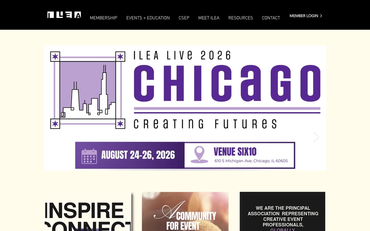 ILEA website screenshot