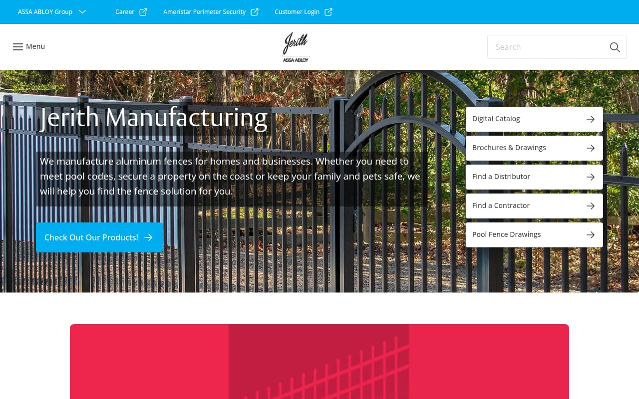 Jerith Fence website screenshot