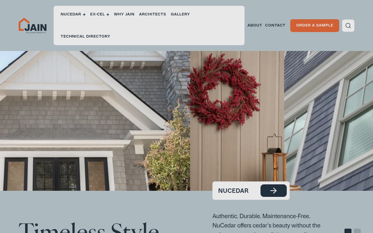 Nucedar Mills website screenshot
