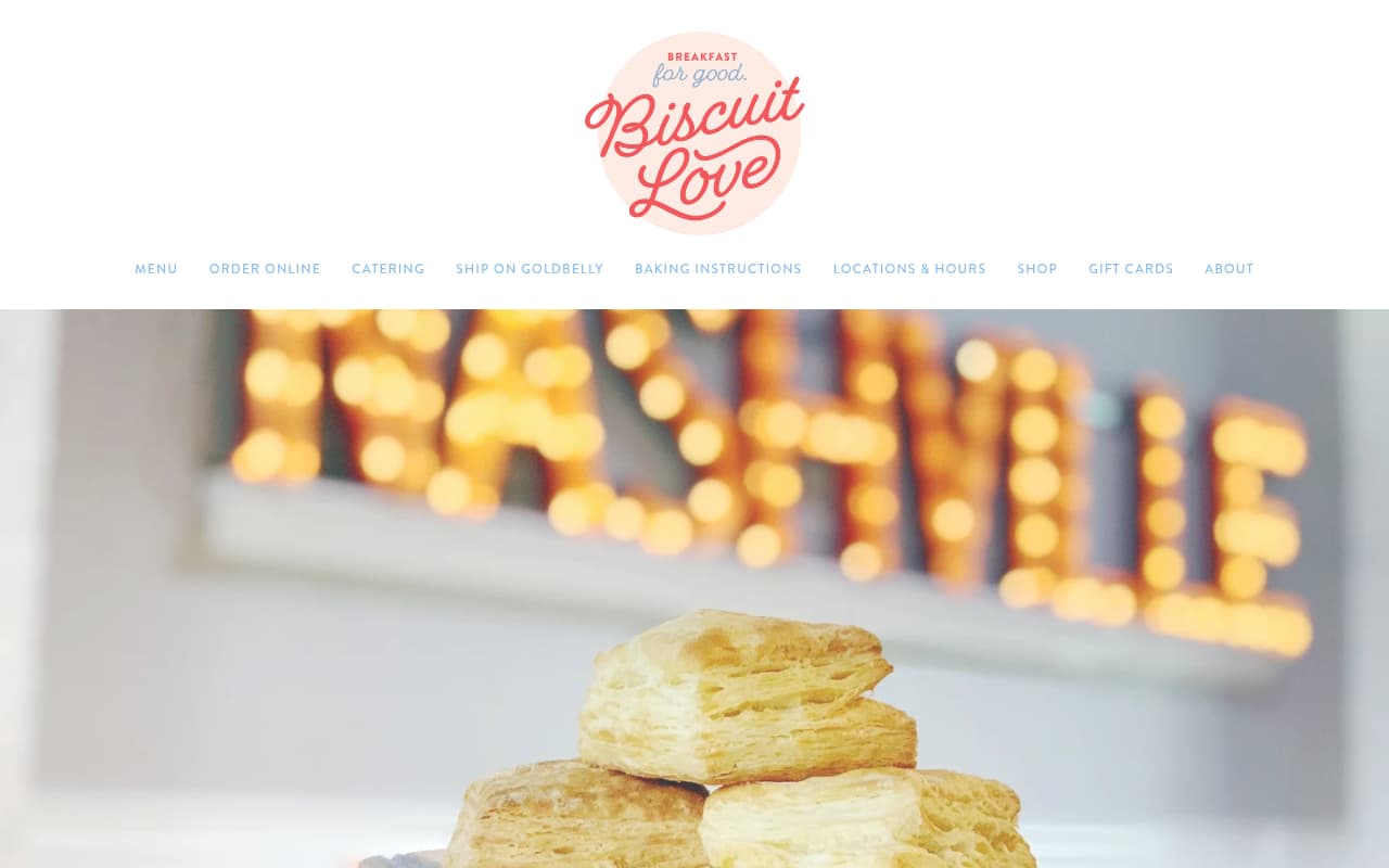 Biscuit Love website screenshot
