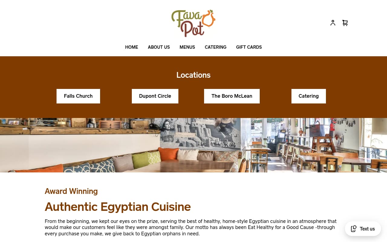 Fava Pot website screenshot